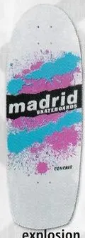 Madrid Explosion Logo deck in the South Shore Distributing 2004 Fall