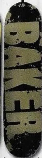 Baker Damaged Logo deck in the South Shore Distributing 2004 Fall