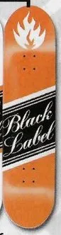 Black Label Top Shelf (Orange) deck in the South Shore Distributing 2004 Fall