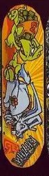 Rhythm Montoya Lucky Foot deck in the South Shore Distributing 1998
