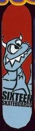 Sixteen Chomp Logo deck in the South Shore Distributing 1998