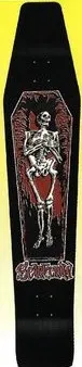 Scarecrow Coffin Logo deck in the South Shore Distributing 1999 Spring