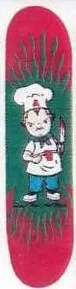 Think Zuanich Canibal deck in the South Shore Distributing Flyer 1995