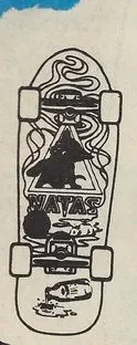 Santa Monica Airlines Natas Small deck in the Strange Notes #14 1990