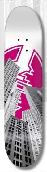 City Scraper (Pink) deck in the Street Corner Distribution Catalog 2005 Holiday