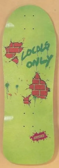 Kryptonics Locals Only deck in the Sure Grip International 1985