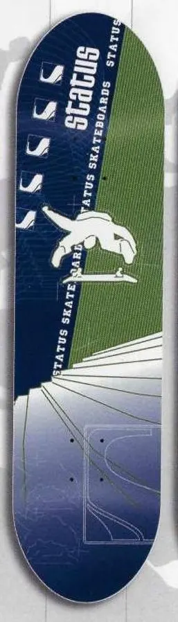 Status Backside Flip deck in the Syndrome Distribution 2001 Fall
