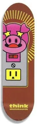 Think Pig deck in the Think Skateboards 1997