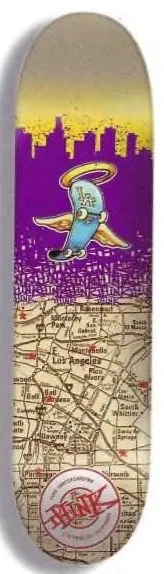 Think Los Angeles (Travel Series) deck in the Think Skateboards Catalog 2000 Summer