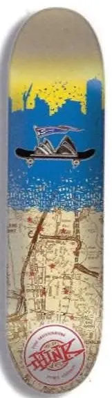 Think Sydney (Travel Series) deck in the Think Skateboards Catalog 2000 Summer