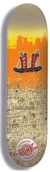 Think San Francisco (Travel Series) deck in the Think Skateboards Catalog 2000 Summer