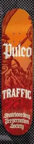 Traffic Puleo Preservation deck in the Traffic Skateboards 2008 Product Update