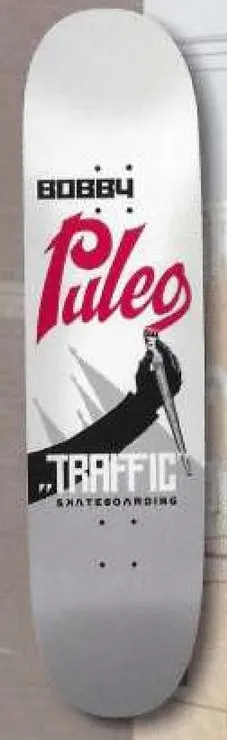 Traffic Puleo Bobby Poster deck in the Traffic Skateboards 2008 Spring