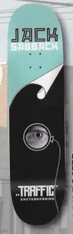 Traffic Sabback Jack Poster deck in the Traffic Skateboards 2008 Spring