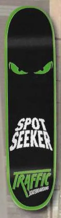 Traffic Spotseeker (Green) deck in the Traffic Skateboards 2008 Spring