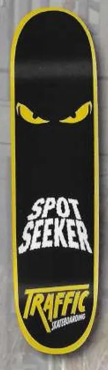 Traffic Spotseeker (Yellow) deck in the Traffic Skateboards 2008 Spring
