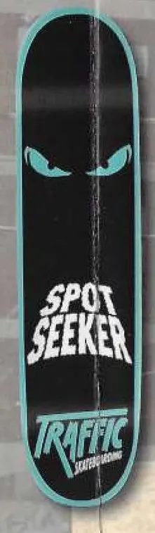 Traffic Spotseeker (Blue) deck in the Traffic Skateboards 2008 Spring