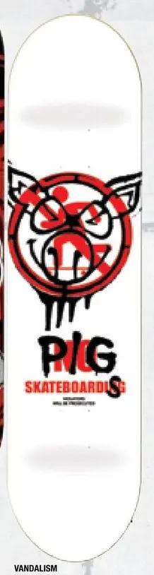 Pig Vandalism deck in the Tumyeto Catalog 2006 Spring