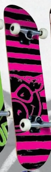 Pig Punk Stripe (Pink) deck in the Tumyeto Catalog 2006 Spring