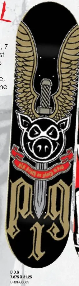Pig D.O.G deck in the Tumyeto Catalog 2006 Spring