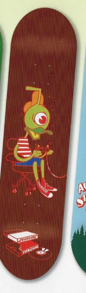 Toy Machine Marks Moniker deck in the Tumyeto 2007 Spring Catalog