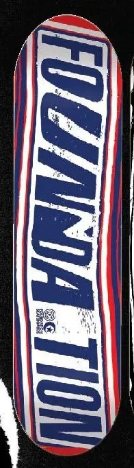 Foundation Xeroxed F-Bar (Blue/Red) deck in the Tum Yeto Fall 2009 catalogue