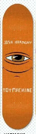 Toy Machine Harmony Eyeballs deck in the Tum Yeto Fall 2009 catalogue