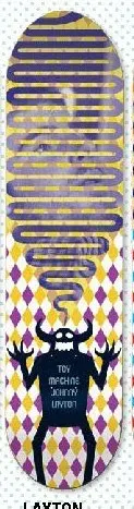 Toy Machine Layton Diamond FP deck in the Tum Yeto Fall 2009 catalogue
