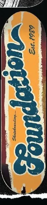 Foundation Est. '89 (Yellow) deck in the Tum Yeto Fall 2009 catalogue