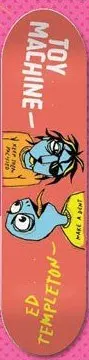 Toy Machine Templeton Talking Heads deck in the Tum Yeto Spring 2009 catalogue