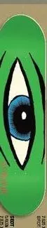 Toy Machine Sect Eye (Green) deck in the Tum Yeto Spring 2009 catalogue