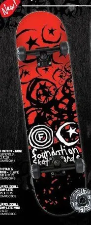 Foundation FS Infest Mini (Black/Red) deck in the Tum Yeto Spring 2009 catalogue