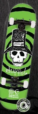 Foundation Duffel Skull Mini (Green) deck in the Tum Yeto Spring 2009 catalogue