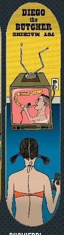 Toy Machine Buchierri TV deck in the Tum Yeto Spring 2010 catalogue