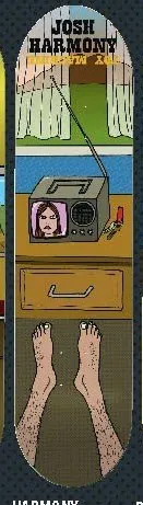 Toy Machine Harmony TV deck in the Tum Yeto Spring 2010 catalogue