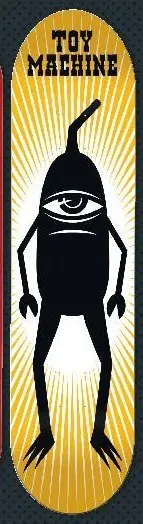 Toy Machine Black Sect deck in the Tum Yeto Spring 2010 catalogue