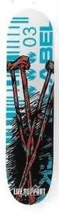 Black Label Logo Life Support Crutches deck in the VK Skate Distribution 2003