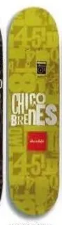 Chocolate Brenes Wood Type deck in the VK Skate Distribution 2003