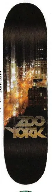 Zoo York Nite Vibe deck in the Zoo York Product Poster 2004
