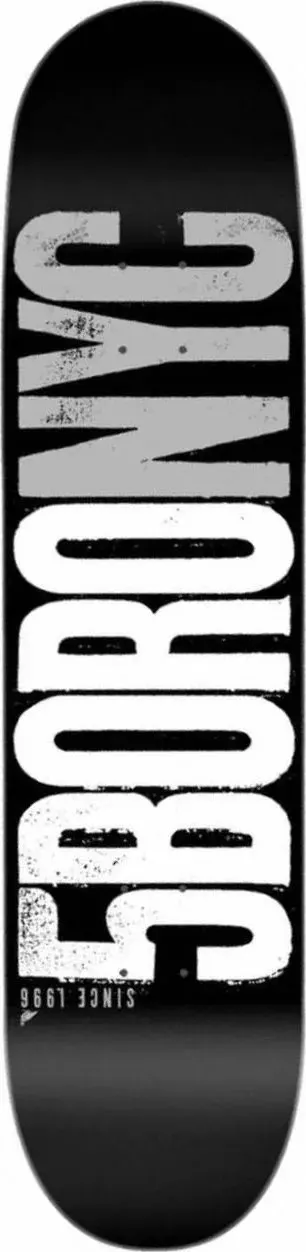 5Boro Letterpress Logo 1996 (Black/Silver) deck