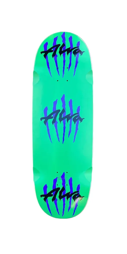 Alva EGG Blue Triple Scratch Team logo Upside down deck