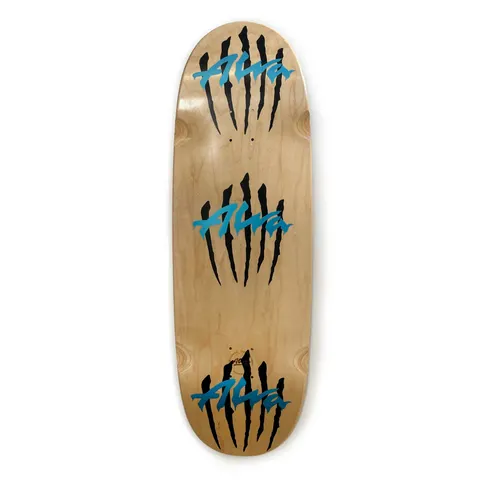Alva EGG with Light Blue Triple Scratch logo Team deck