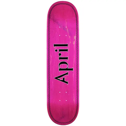 April OG Logo Helix on (Black, Pink) deck