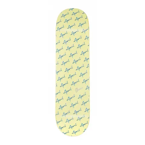 April Shane Script Logo Yellow deck