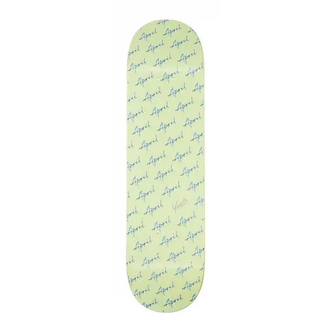 April Yuto Script Logo Green deck