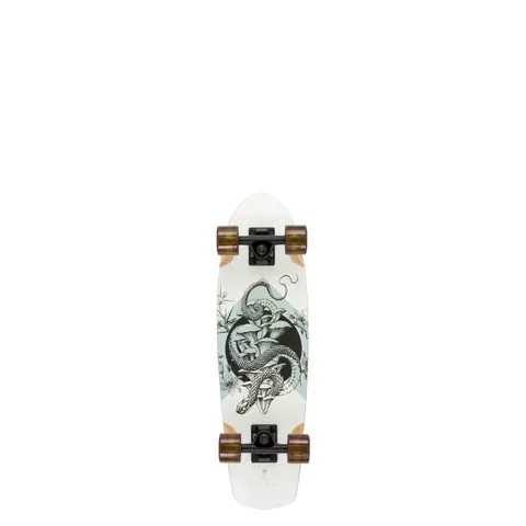 Arbor Bamboo Pocket Rocket White/Black Cruiser deck