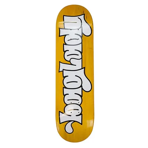 Baglady Throw Up Logo (Yellow/White) deck
