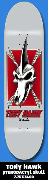 Birdhouse Hawk Ptero Skull deck