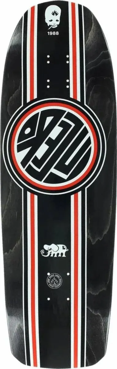 Black Label John Lucero Thumb Head Racing Stripe (Black Stain) deck