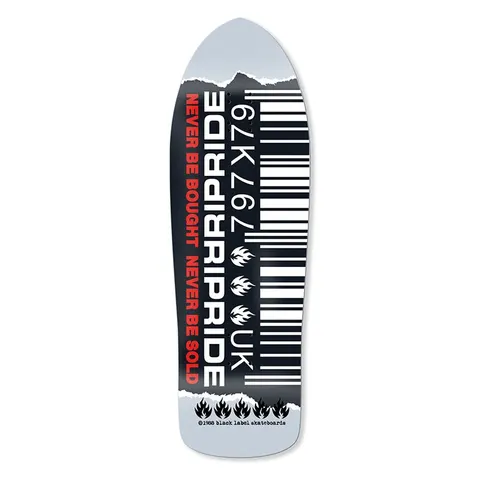 Black Label Ripride Skateshop Barcode Riky Shape deck